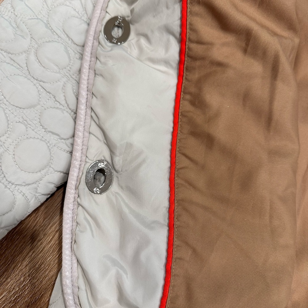 Coach Quilted Jacket - Light Gray - image 7